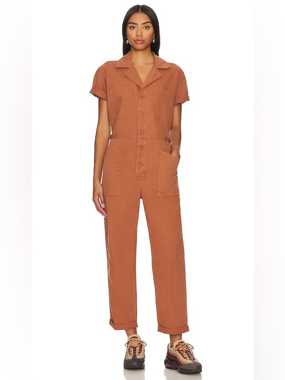 Pistola Rust Short-Sleeve Utility Jumpsuit